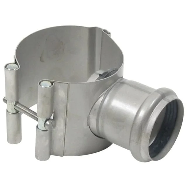 Blücher EuroPipe anboringsklave, Ø75×50 mm, rustfritt stål | 890.075.050