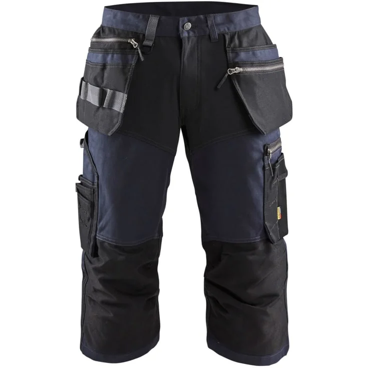 Blåkläder Workwear 1597 håndverkerknickers med 2-veis stretch, marineblå/sort, str. C64 | 1597-1343-8699_C64