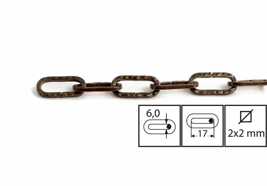 Kjetting 400-4 brun 2m SB v:4648175