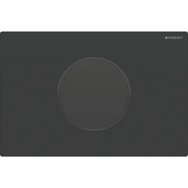 Geberit Sigma 10 Round betjeningsplate, berøringsfri, batteridrift, matt sort/sort | 115.909.16.6