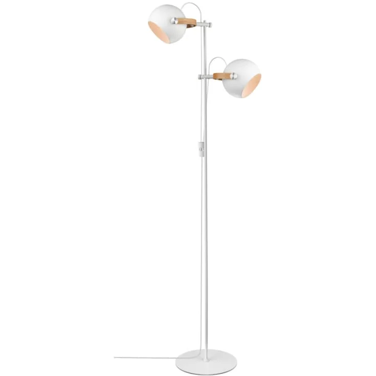 Halo Design DC gulvlampe med 2 skjermer, hvit | 734252 Halo Design DC gulvlampe med 2 skjermer, hvit | 734252