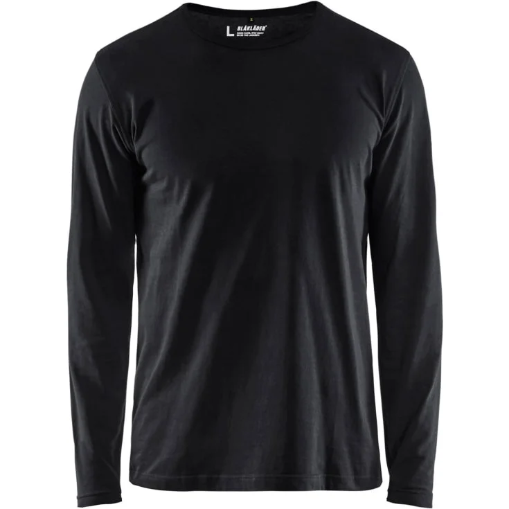 Blåkläder Workwear 35001 langermet t-skjorte, sort, str. XS | 3500-1042-9900_XS