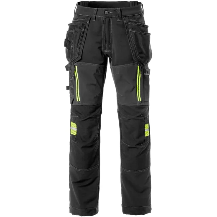 Fristads 2566 STP arbeidsbukse med stretch, sort, str. C156 | 129487-940_C156