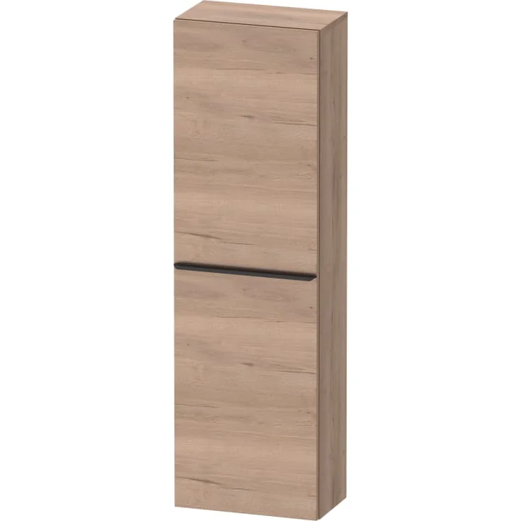 Duravit D-Neo høyskap, 40x132 cm, høyre, marmorert eik/sort | DE1318RBD550000