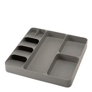 Drawerstore bestikkoppbevaring 8 rom 40x38 cm grå v:5430137