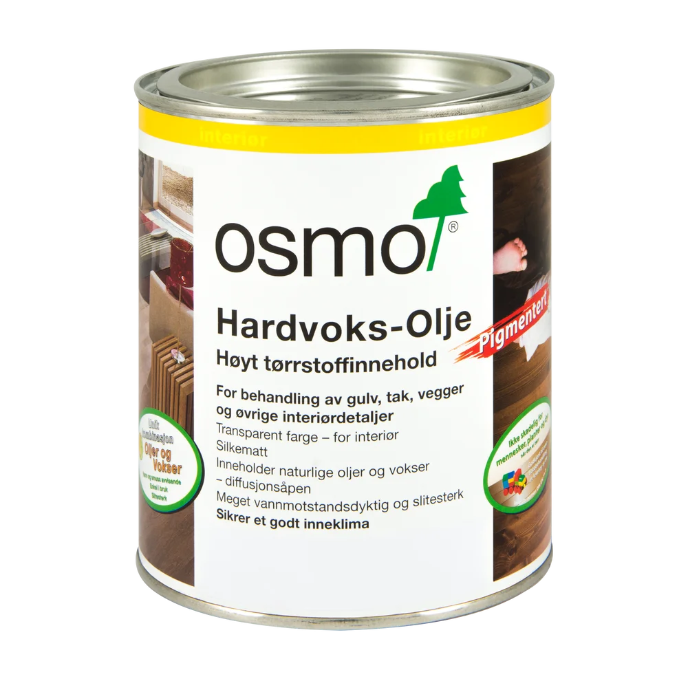 Hardvoksolje pigmentert 0,75l 3075 sort v:2894558