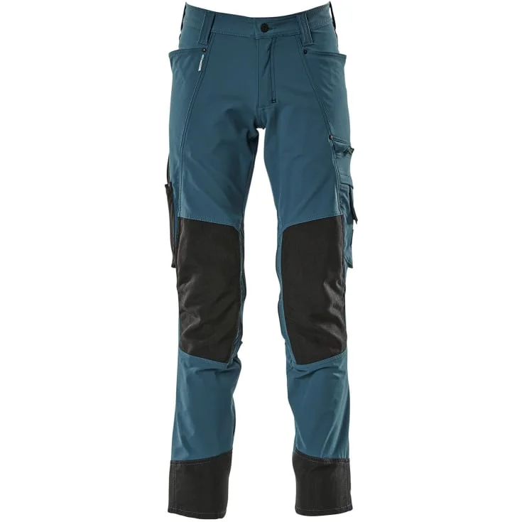 Mascot Advanced arbeidsbukser med stretch, petroleumsblå, str. 82C54 | 17179-311-44_82C54