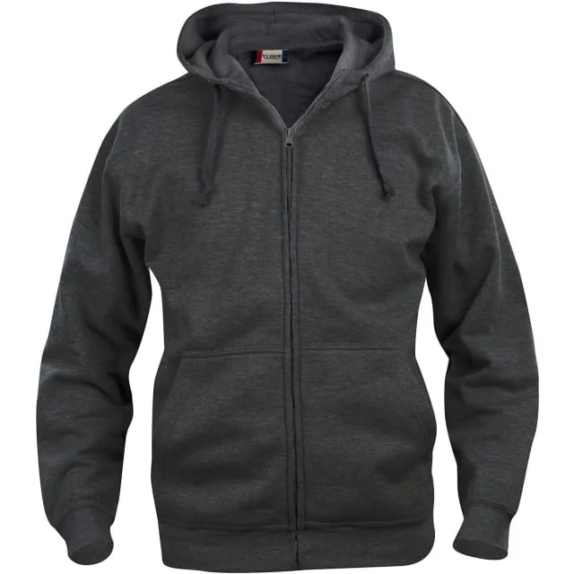Clique Basic hettegenser med glidelås, koksgrå, str. M | 021034-955_M