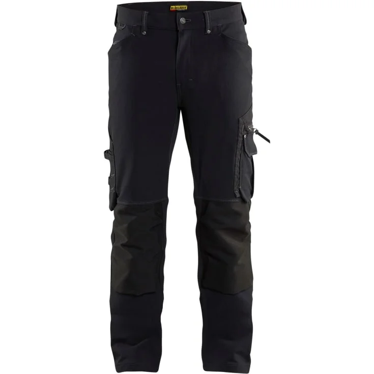 Blåkläder Workwear X1900 håndverkerbukser med 4-veis stretch, sort, str. C146 | 1989-1644-9900_C146