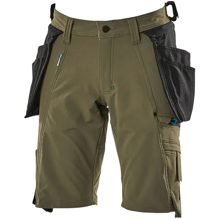 Mascot Advanced håndverkershorts med stretch, grønn, str. C58 | 17149-311-33_C58