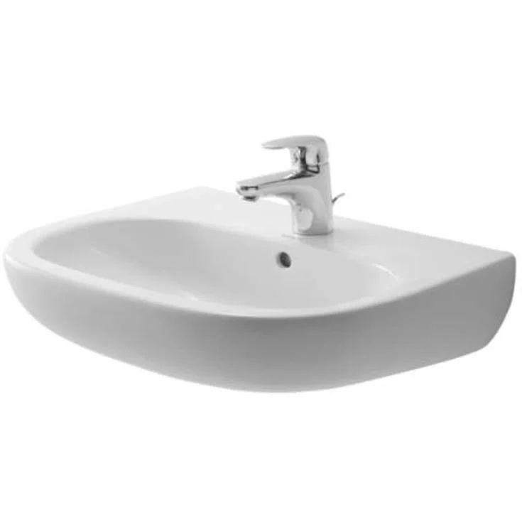 Duravit D-kode vegghengt servant, 65×50 cm, hvit | 23106500002