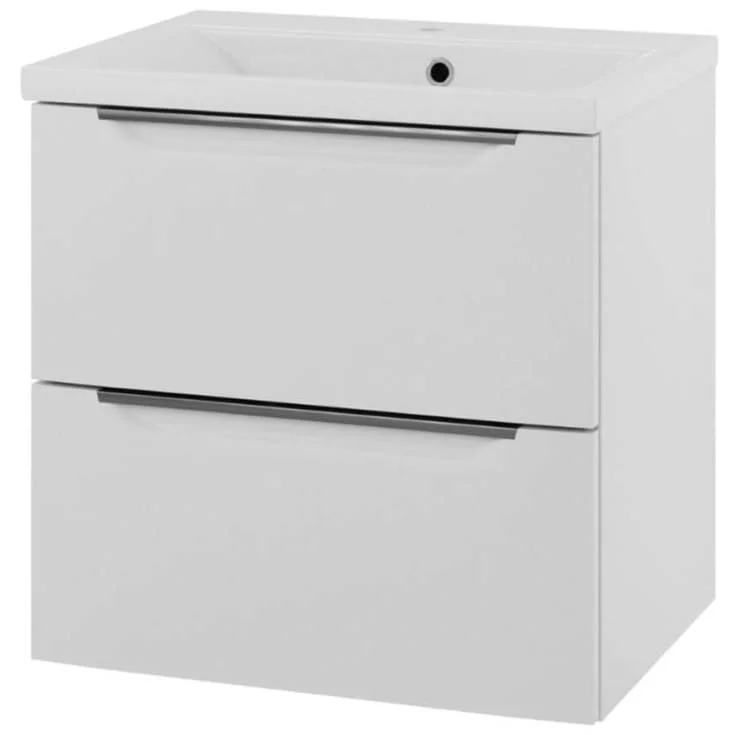 Linn Bad Mari servantskap, 2 skuffer, 60x45,6x57 cm, senter, hvit matt | 400701
