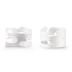 Barkring serviettring 2 stk hvit v:5886896