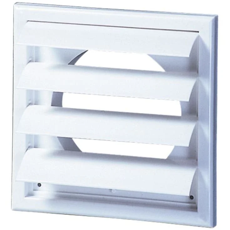 Duka lamellventil, Ø125 mm, 188×188 mm, hvit | 302195 Duka lamellventil, Ø125 mm, 188×188 mm, hvit | 302195