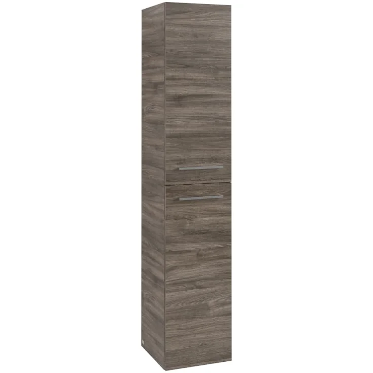 Villeroy & Boch Avento A894 høyskap, 34,6×176 cm, høyre, grå eik | A89401RK Villeroy & Boch Avento A894 høyskap, 34,6×176 cm, høyre, grå eik | A89401RK