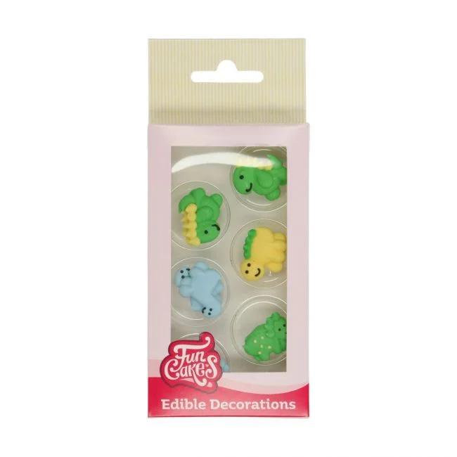 Kakepynt Spiselig Dinosaur 2cm 8stk v:5737862