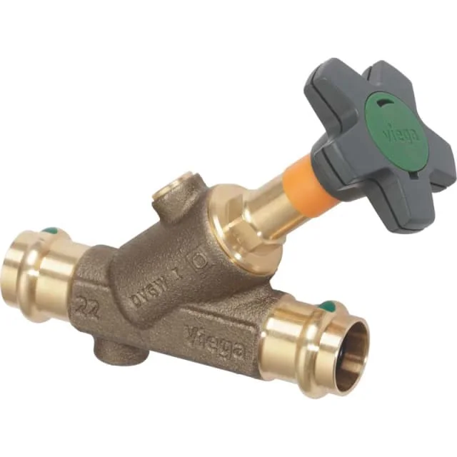 Viega Easytop vinkelventil, tappevann, varme, 22 mm | 756888