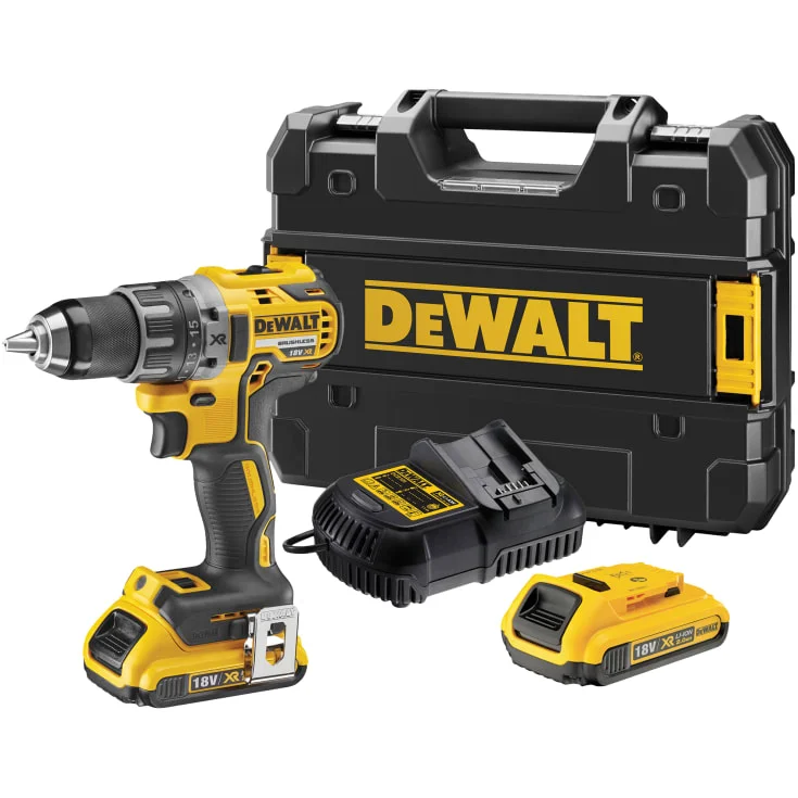 DeWalt 18V XR DCD791D2-QW drill/skrumaskin, 2 stk. 18V x 2.0 Ah | 620247