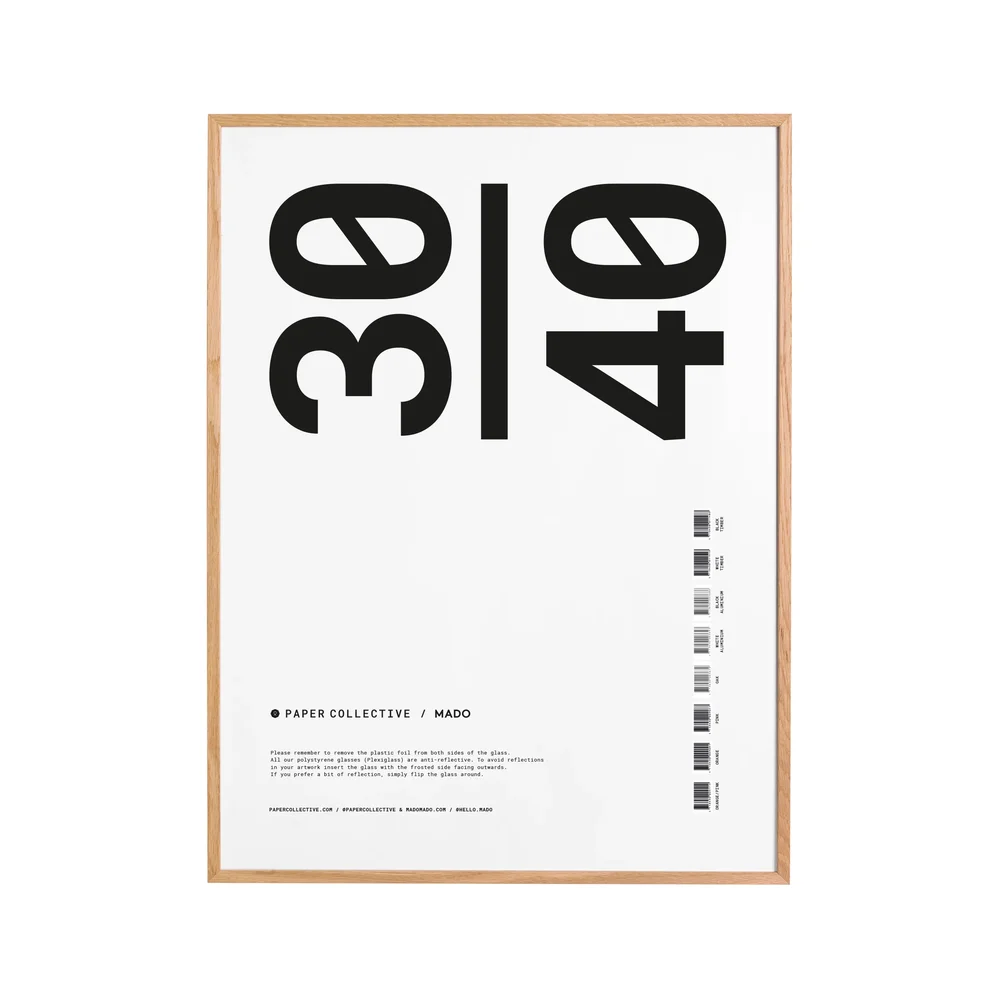 Paper Collective ramme plexiglass-eik v:6845774