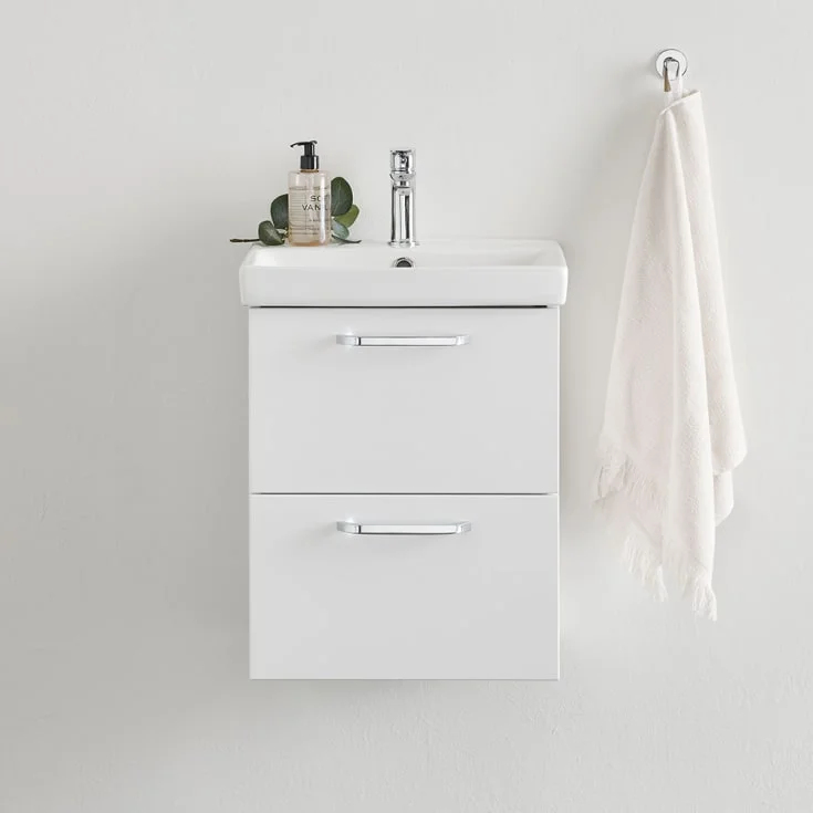Bathlife Yster møbelpakke, med servant, 42x32x55 cm, hvit | 401410216 Bathlife Yster møbelpakke, med servant, 42x32x55 cm, hvit | 401410216