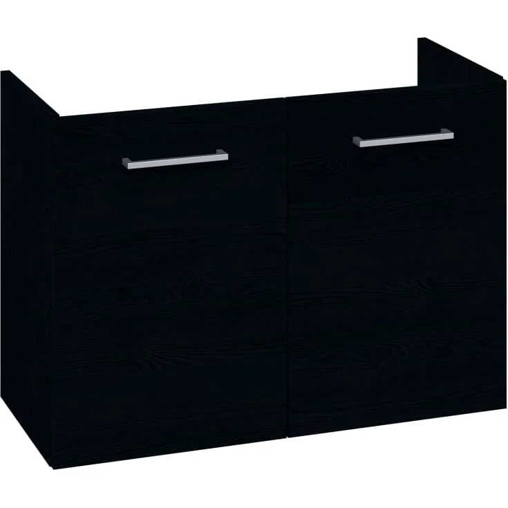 Dansani Mido+ servantskap, 80×35 cm, sort | P03-1029