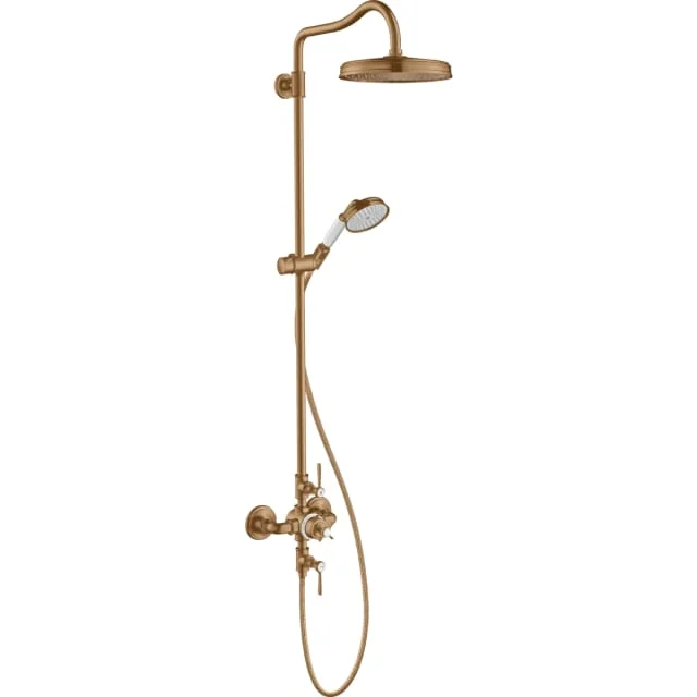Axor Montreux Showerpipe 240 1jet, ø240 mm, børstet bronse | 16572140 Axor Montreux Showerpipe 240 1jet, ø240 mm, børstet bronse | 16572140