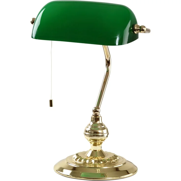 Eglo Banker bordlampe, grønn/messing | 90967 Eglo Banker bordlampe, grønn/messing | 90967
