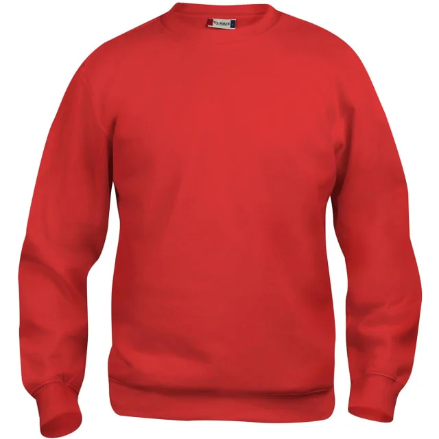 Clique Basic Roundneck collegegenser, rød, str. L | 021030-35_L Clique Basic Roundneck collegegenser, rød, str. L | 021030-35_L