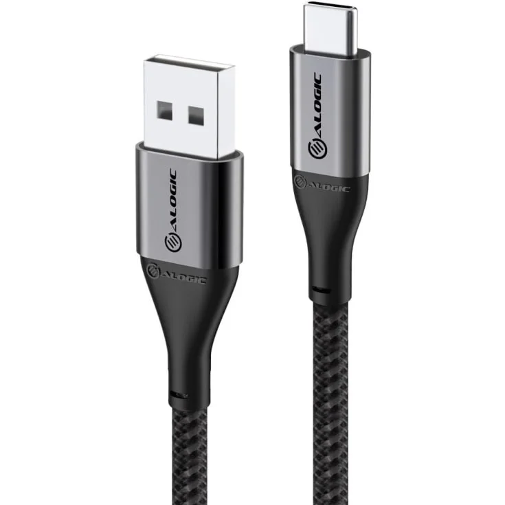 Alogic ladekabel USB-A til USB-C, grå, 0,3 meter | ULCA2030-SGR Alogic ladekabel USB-A til USB-C, grå, 0,3 meter | ULCA2030-SGR