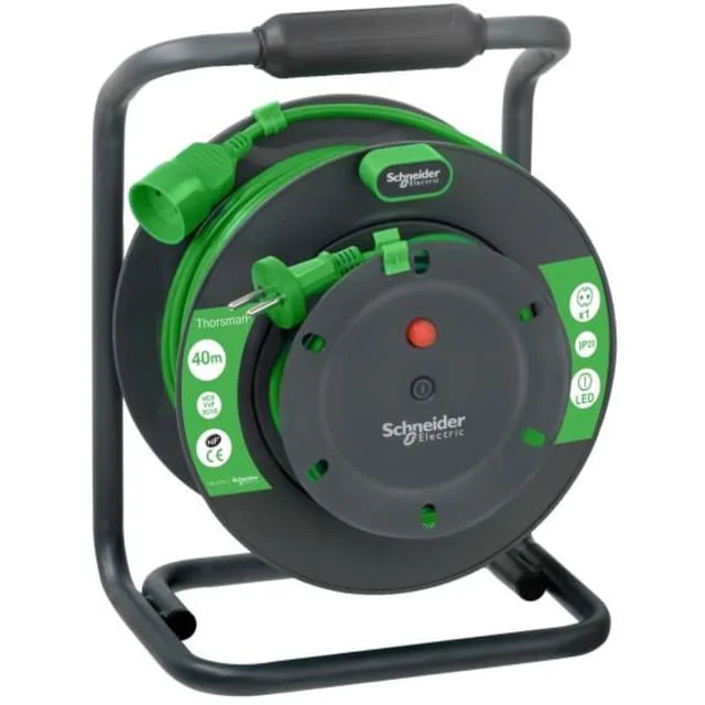 Schneider Electric Thorsman kabeltrommel, ujordet, 37+3 meter | IMT33152 Schneider Electric Thorsman kabeltrommel, ujordet, 37+3 meter | IMT33152