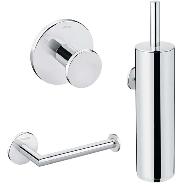 Laufen Cana baderomstilbehør pakke, krom | 778489204+