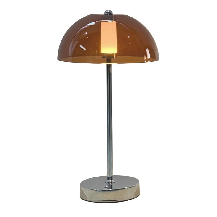 Veli Line Shade oppladdningsbar bordlampe, ravfarget | VL 41307