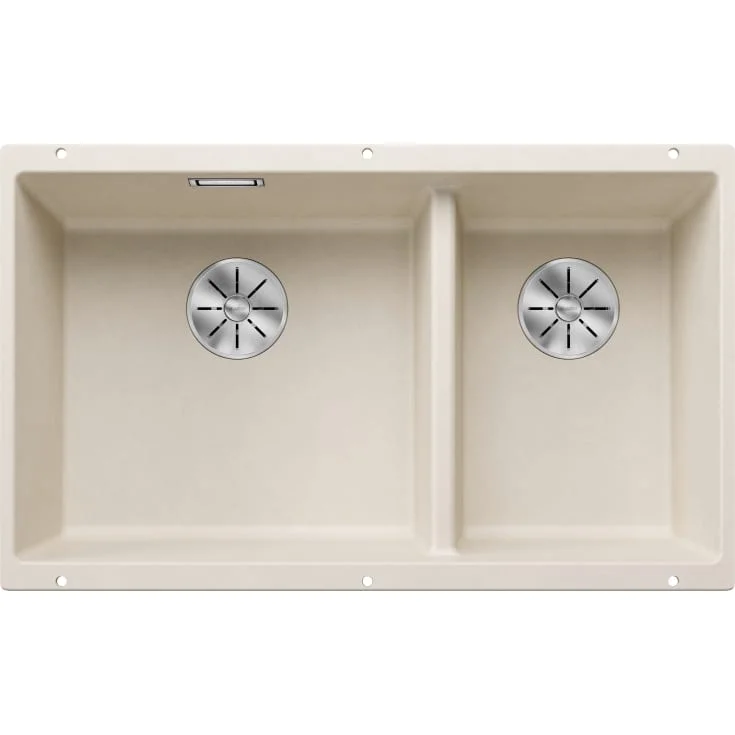 Blanco Subline 430/270-U UXI kjøkkenvask, 75,5x46 cm, myk hvit | BC-527167
