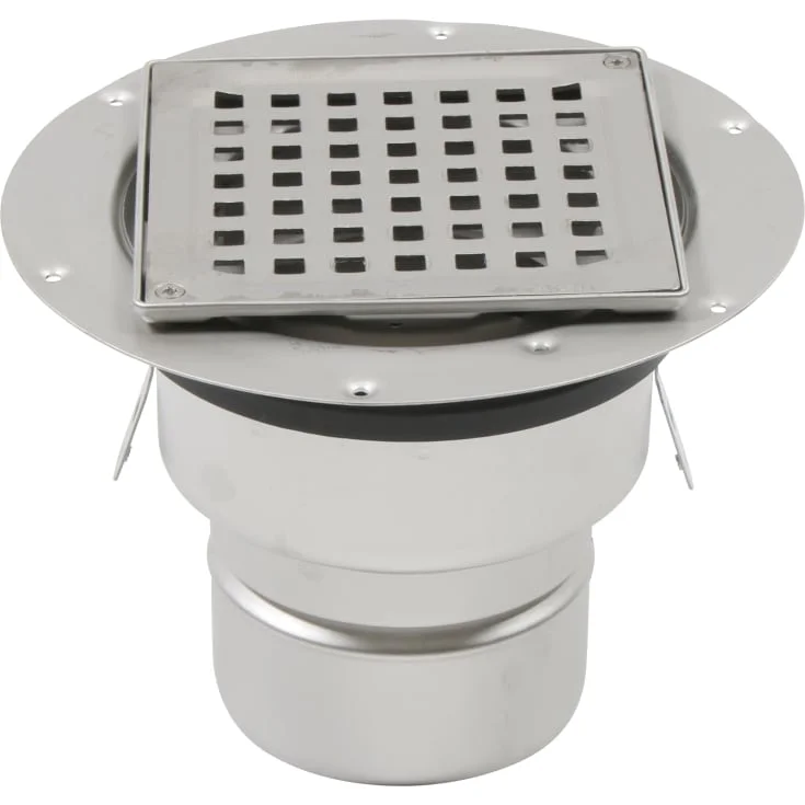 Blücher Square sluk, for betong og flis, membranklemflens, Ø110 mm | 3394646 Blücher Square sluk, for betong og flis, membranklemflens, Ø110 mm | 3394646