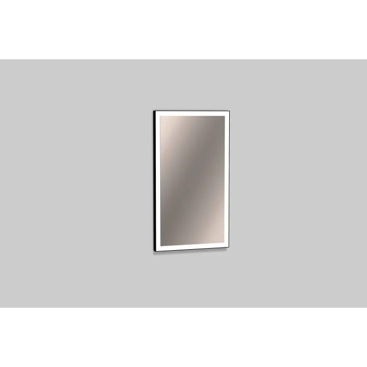 Laufen speil med lys, dimbar, 45x80 cm, sort | H4484600YV4501