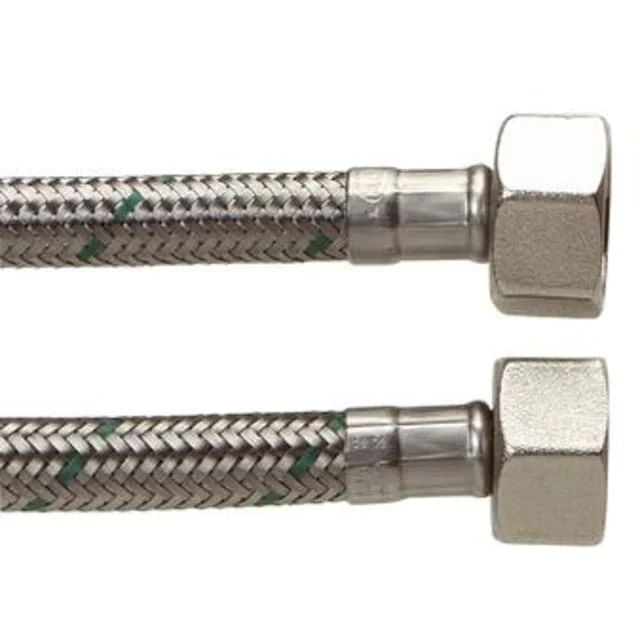 1/2" x 1/2" – 2000mm armert slange med rustfritt stål | 39000750801 1/2" x 1/2" – 2000mm armert slange med rustfritt stål | 39000750801