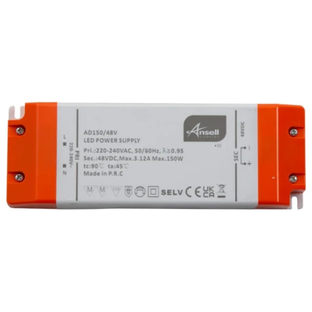 Ansell Lighting LED driver, 48V, 240W | AD240/48V Ansell Lighting LED driver, 48V, 240W | AD240/48V