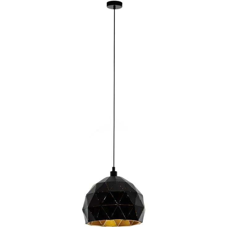 Eglo Roccaforte pendel, sort, Ø30 cm | 97845