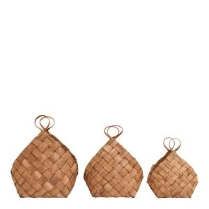 Conical kurv sett 3 deler brun v:4832280 Conical kurv sett 3 deler brun v:4832280