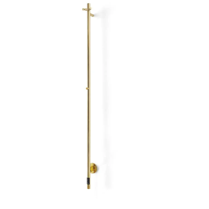 Cassøe Rimini håndkletørker, el, 8,5x148 cm, polert messing | RimPM