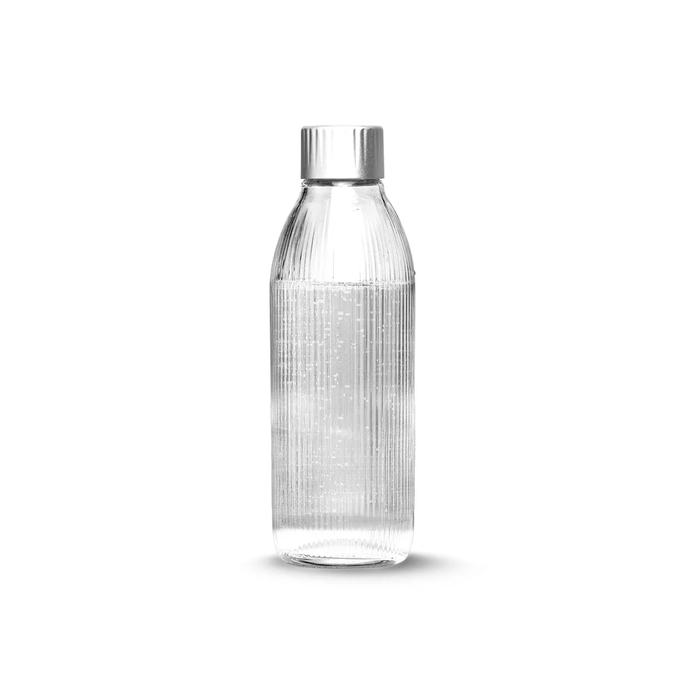 Flaske Glass Silver 1L v:3636377 Flaske Glass Silver 1L v:3636377
