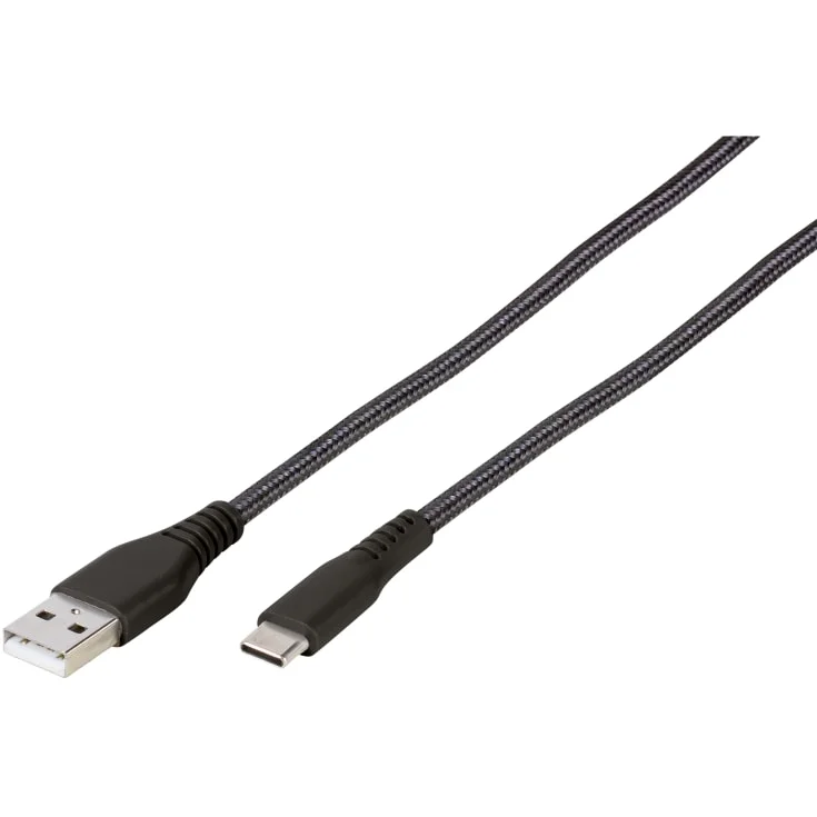 Vivanco Longlife USB-A til USB-C kabel, 2,5 meter, svart | 2861693 Vivanco Longlife USB-A til USB-C kabel, 2,5 meter, svart | 2861693