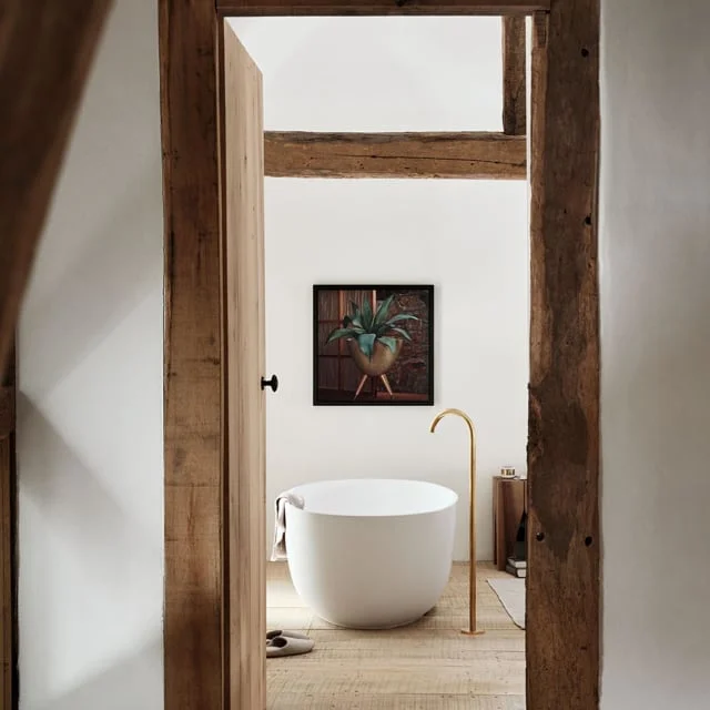 Vola 090FM kartut, gulvstående, 1000×200 mm (hxd), børstet krom | 090FM-1000-20